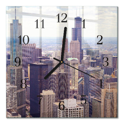 Quadratische wanduhr Horizont