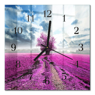 Quadratische wanduhr modern Feld