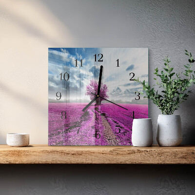 Quadratische wanduhr modern Feld