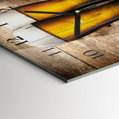 Quadratische wanduhr modern Bier