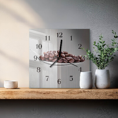 Glasuhr quadratisch Ein Löffel Kaffee