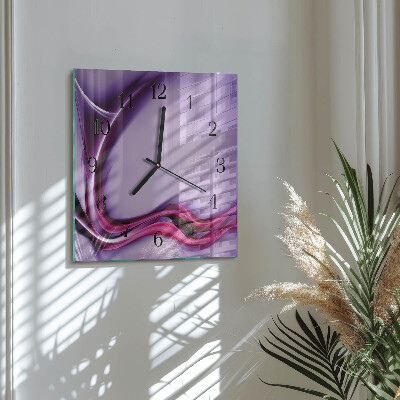 Wanduhr mit motiv quadratisch Abstraktion