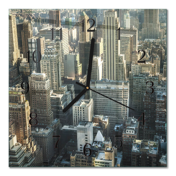 Wanduhr mit motiv quadratisch Horizont