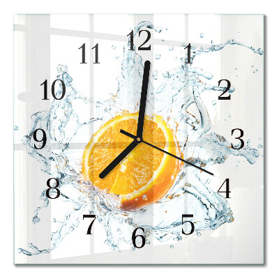 Moderne wanduhr quadratisch Wasser