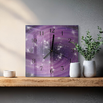 Quadratische wanduhr modern Abstraktion