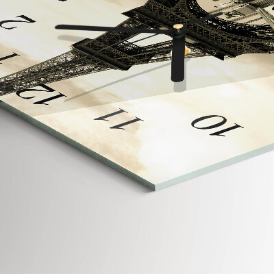 Quadratische wanduhr modern Paris