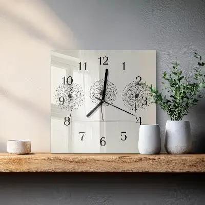 Glasuhr quadratisch Abstraktion