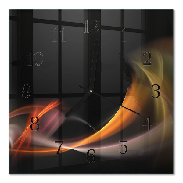 Wanduhr mit motiv quadratisch Abstraktion