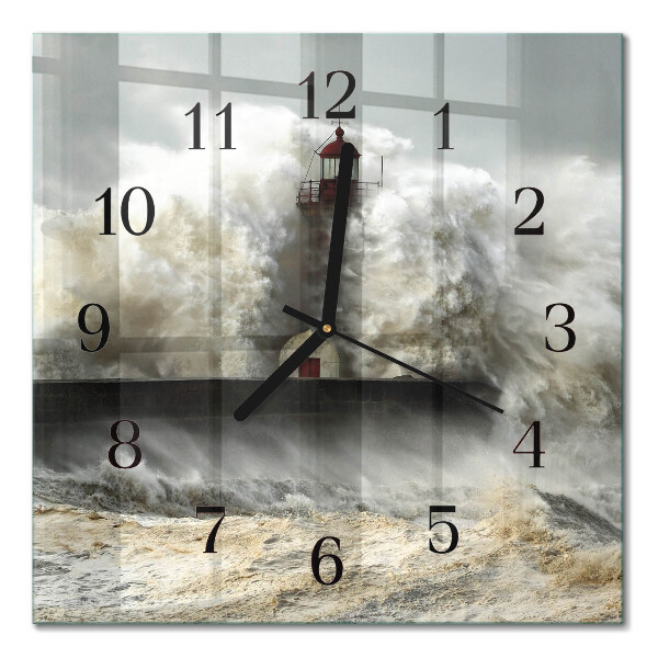 Moderne wanduhr quadratisch Sturm