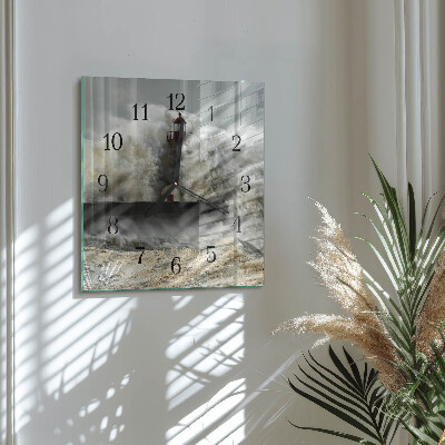 Moderne wanduhr quadratisch Sturm