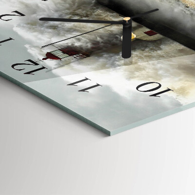 Moderne wanduhr quadratisch Sturm