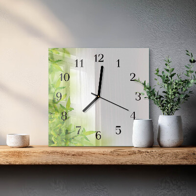 Wanduhr mit motiv quadratisch Natur