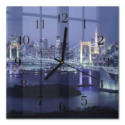 Glasuhr quadratisch Brücke