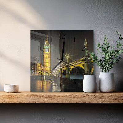 Wanduhr mit motiv quadratisch London