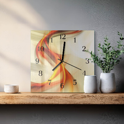 Wanduhr mit motiv quadratisch Abstraktion