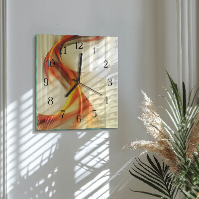 Wanduhr mit motiv quadratisch Abstraktion