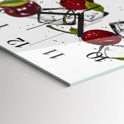 Wanduhr mit motiv quadratisch Kirscheis