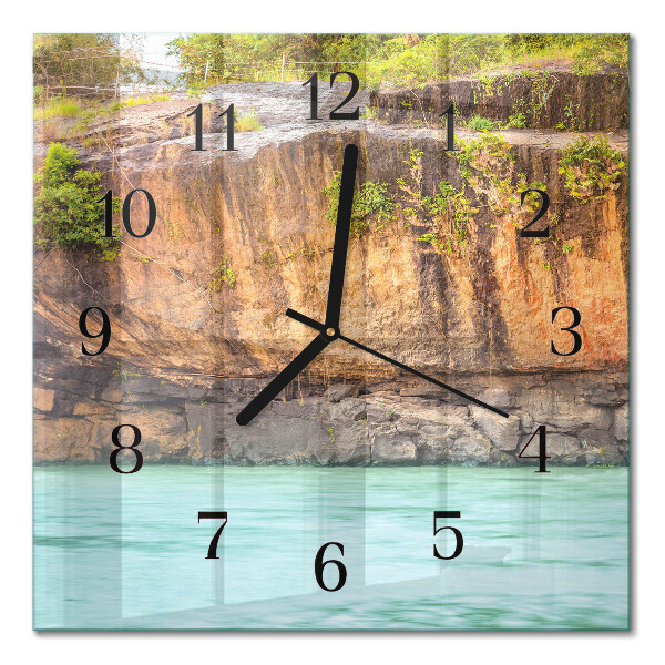 Moderne wanduhr quadratisch Cliff