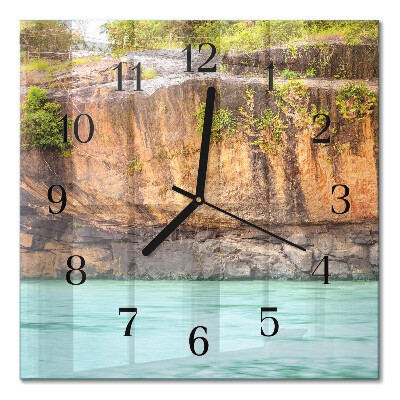 Moderne wanduhr quadratisch Cliff