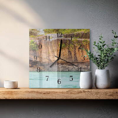 Moderne wanduhr quadratisch Cliff