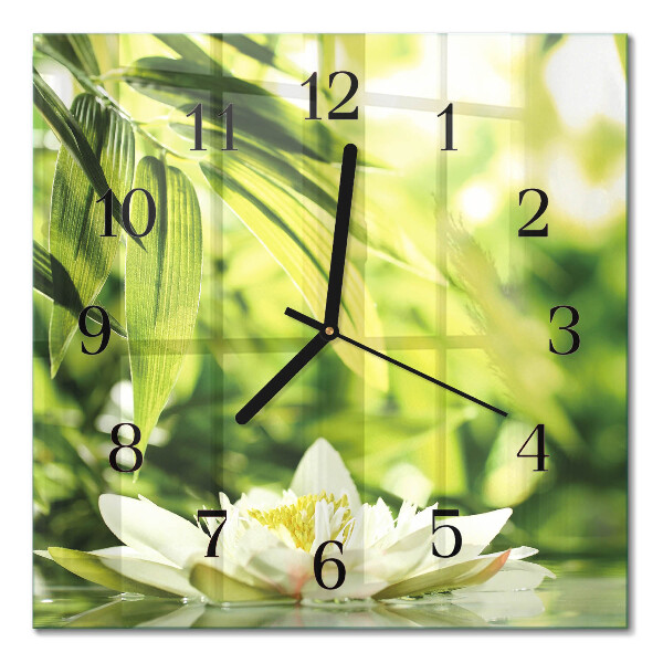 Quadratische wanduhr Natur