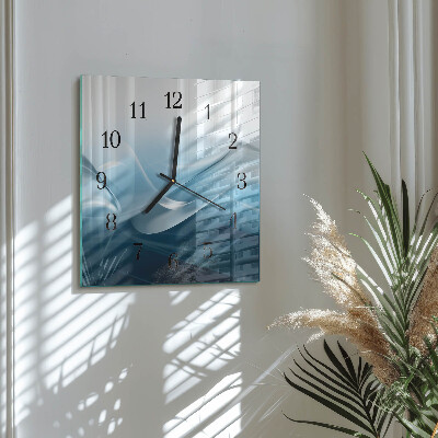 Wanduhr mit motiv quadratisch Abstraktion