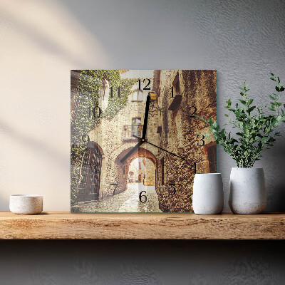Wanduhr mit motiv quadratisch Avenue