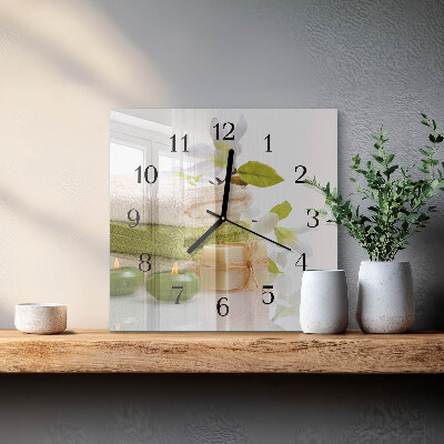 Moderne wanduhr quadratisch Spa-Seife
