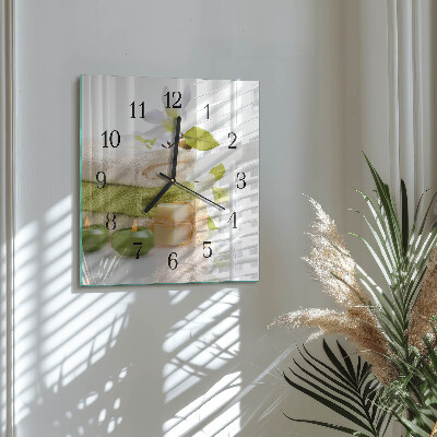 Moderne wanduhr quadratisch Spa-Seife