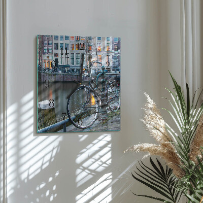 Glasuhr quadratisch Fahrrad