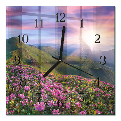 Wanduhr mit motiv quadratisch Landschaft