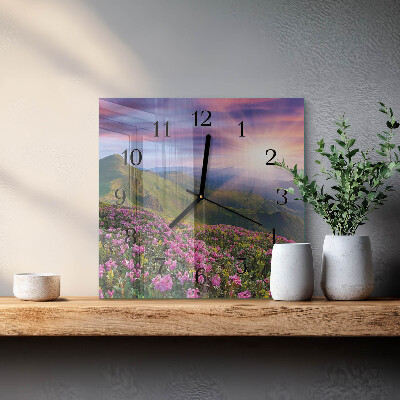 Wanduhr mit motiv quadratisch Landschaft