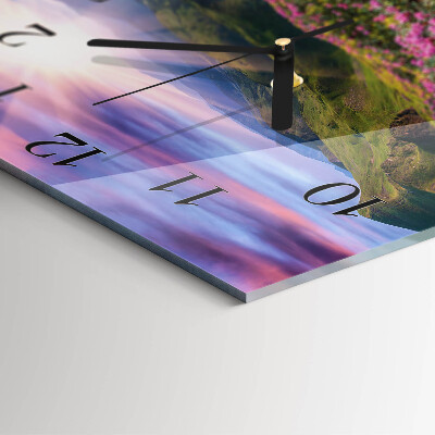 Wanduhr mit motiv quadratisch Landschaft