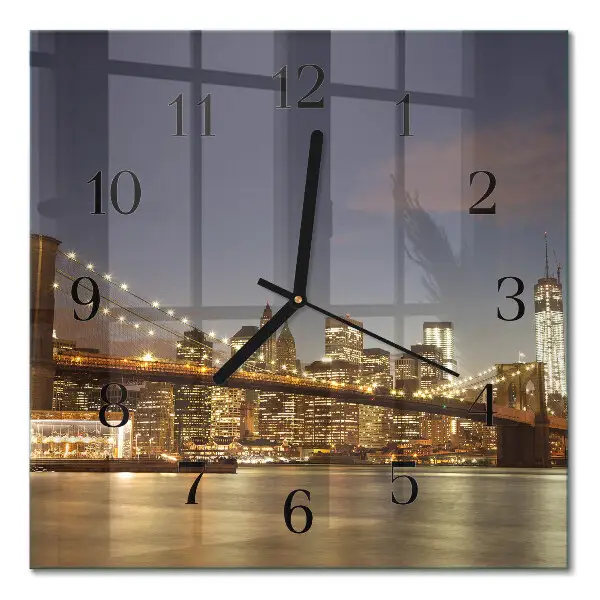 Wanduhr mit motiv quadratisch Nachtlicht