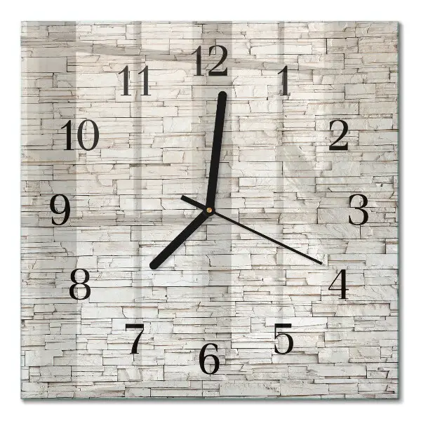 Quadratische wanduhr Klinker