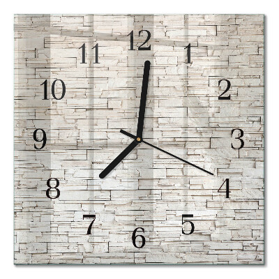 Quadratische wanduhr Klinker