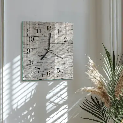 Quadratische wanduhr Klinker