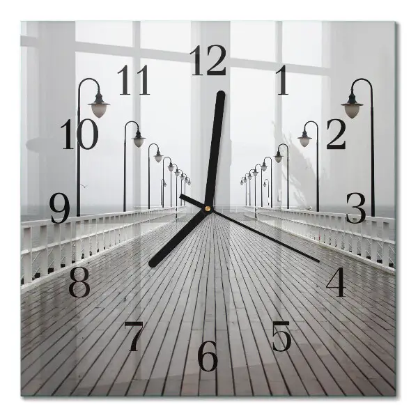 Moderne wanduhr quadratisch Pier