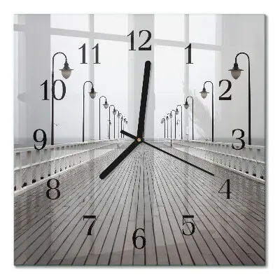 Moderne wanduhr quadratisch Pier