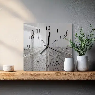 Moderne wanduhr quadratisch Pier