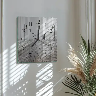 Moderne wanduhr quadratisch Pier