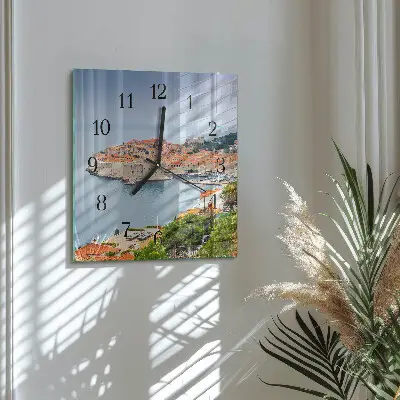 Quadratische wanduhr Naturpfad