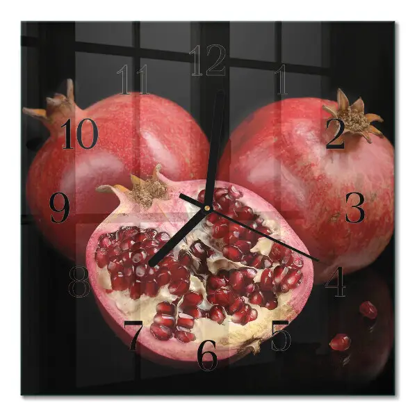 Wanduhr mit motiv quadratisch Granate