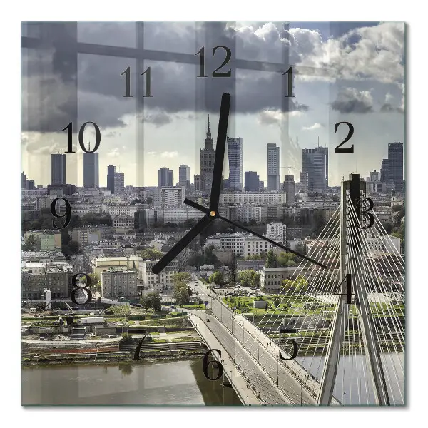 Quadratische wanduhr modern Warschau