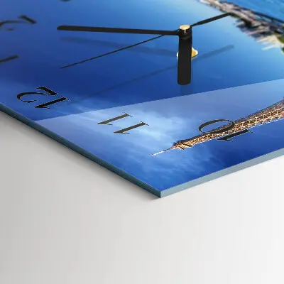 Moderne wanduhr quadratisch Der Himmel von Paris