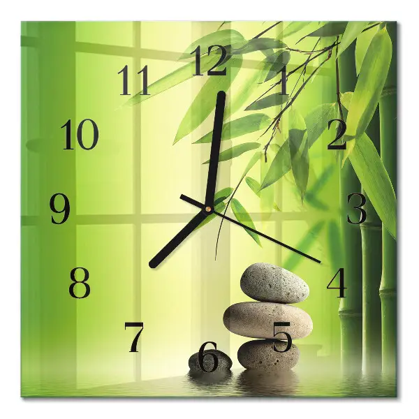 Moderne wanduhr quadratisch Steine