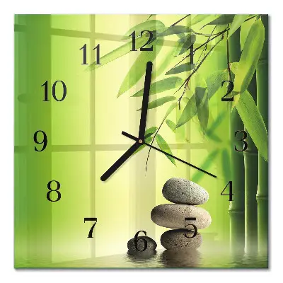 Moderne wanduhr quadratisch Steine