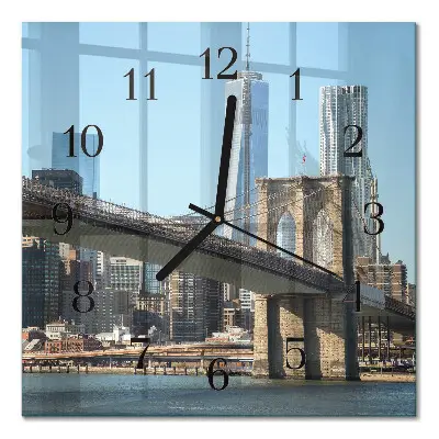Quadratische wanduhr modern Horizont