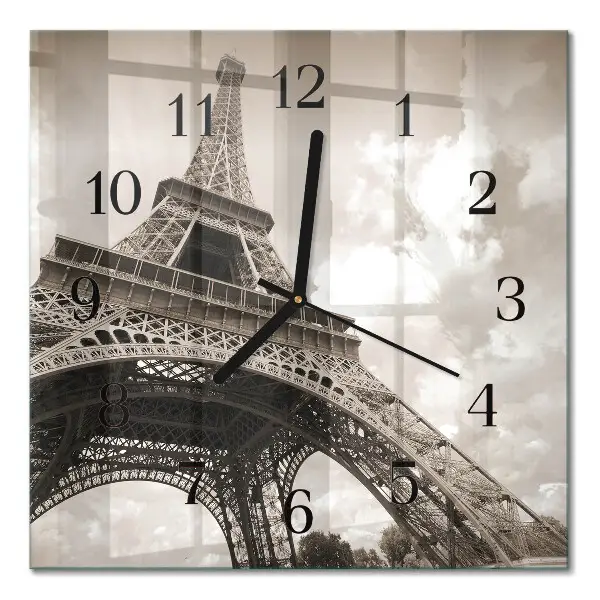 Wanduhr mit motiv quadratisch Paris