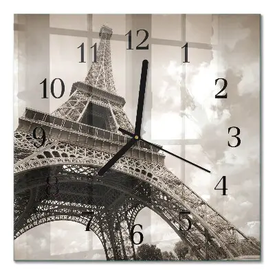 Wanduhr mit motiv quadratisch Paris